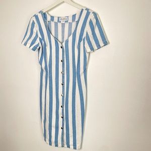 VINTAGE 90's PARIS BLUES Striped Denim Jea…